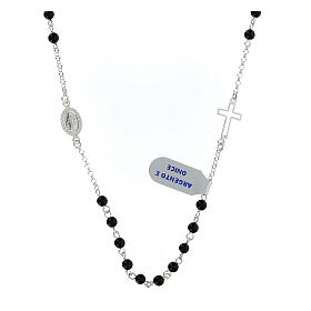 Collier 48 cm onyx et argent 925