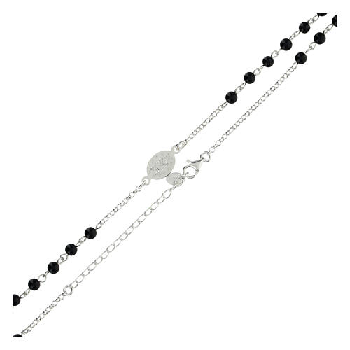 Collana argento 925 e onice 48 cm 4