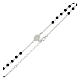 Collana argento 925 e onice 48 cm s4