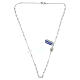 Collana 48 cm giada bianca e argento 925 s5
