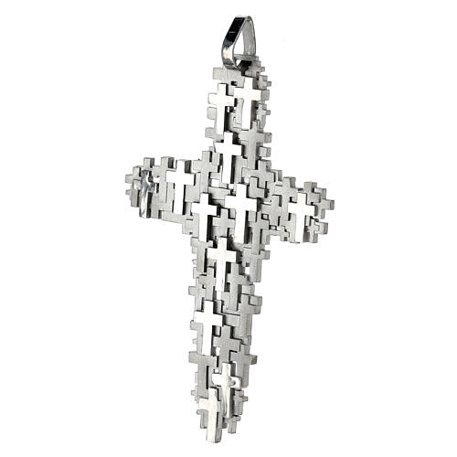 Kreuz-Anhänger, Kreuze der Vermissten, 925er Silber, 10x5 cm 2