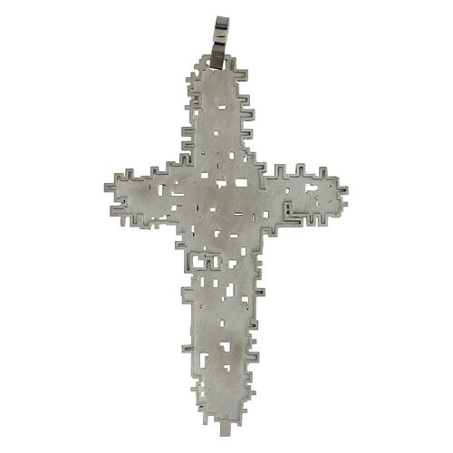 Cross of the missing deceased people, 925 silver, 4x2 in 5