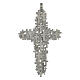 Cross of the missing deceased people, 925 silver, 4x2 in s1