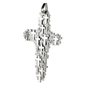 Croce dei dispersi argento 925 10x5 cm