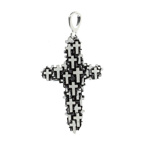 Cross of the missing 2.5x1.5 cm 925 silver 1