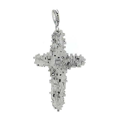 Croce dei dispersi argento 925 4x2,5 cm 2