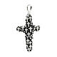 Croce dei dispersi argento 925 4x2,5 cm s1