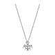 Collana angioletto zirconi rosa bianchi Amen argento s1