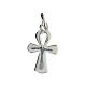 Pendentif argent 925 croix ansée 2x1 cm s1