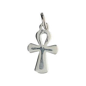 Pendente argento 925 croce ansata 2x1 cm 