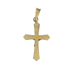 Croix dorée pendentif argent 925