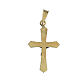 Croce dorata pendente argento 925 s2