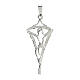 Stylised crucifix pendant of 925 silver s1