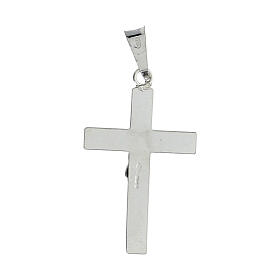 Crucifix pendant of 1x0.8 in, 925 silver