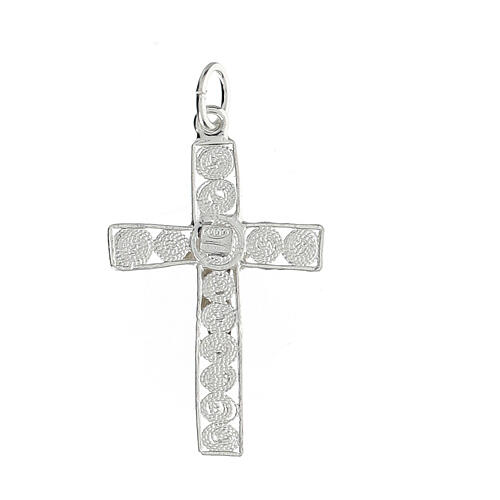 Latin cross pendant of 800 silver 2