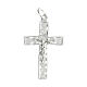 Croce latina pendente Cristo argento 800  s1