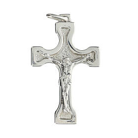 925 silver cross pendant Christ in relief