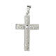 Colgante cruz latina 3x2 cm plata 800 s2