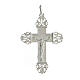 Budded cross pendant of 2x1.5 in, 925 silver s1