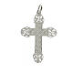 925 silver trilobed cross 5x4 cm pendant s2