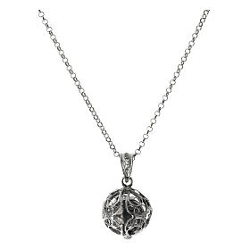 Necklace calling angels 925 silver flowers