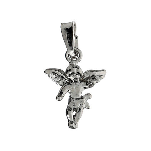 Angel-shaped pendant of rhodium-plated 925 silver 1
