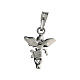 Angel-shaped pendant of rhodium-plated 925 silver s2