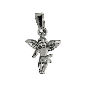 Ciondolo angioletto argento 925 rodiato