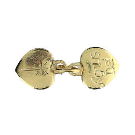 Agnus Dei heart pendant golden silver 925