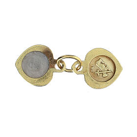 Agnus Dei heart pendant golden silver 925