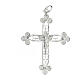 Filigree budded cross pendant of 800 silver, 1.8x1.4 in s1