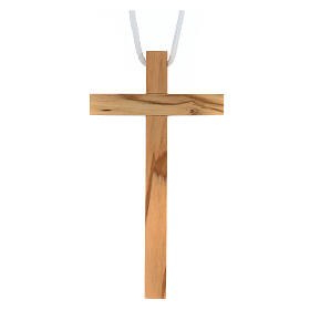 Croix allongée 10x5 cm Première Communion bois olivier