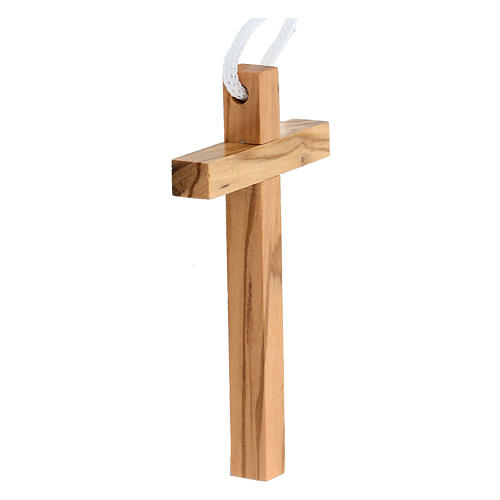 First Communion cross 10x5 cm long in olive wood 2
