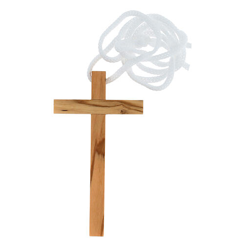 First Communion cross 10x5 cm long in olive wood 3