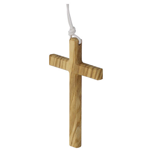 First Communion cross 10x5 cm long in olive wood 3