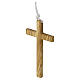 First Communion cross 10x5 cm long in olive wood s3