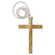 First Communion cross 10x5 cm long in olive wood s4