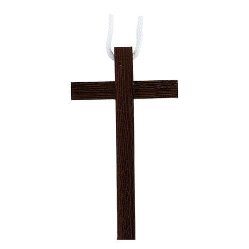 Croix Première Communion bois Wengé 10x5 cm 1
