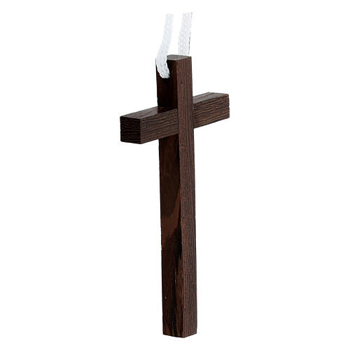 Croix Première Communion bois Wengé 10x5 cm 2