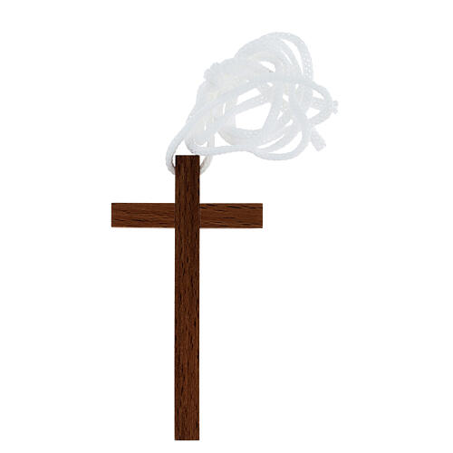 Krzyż drewno orzech włoski, Pierwsza Komunia, 10x5 cm 3