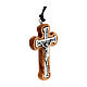 Olivewood cross for Holy Communion, 1.6x1.2 in s2