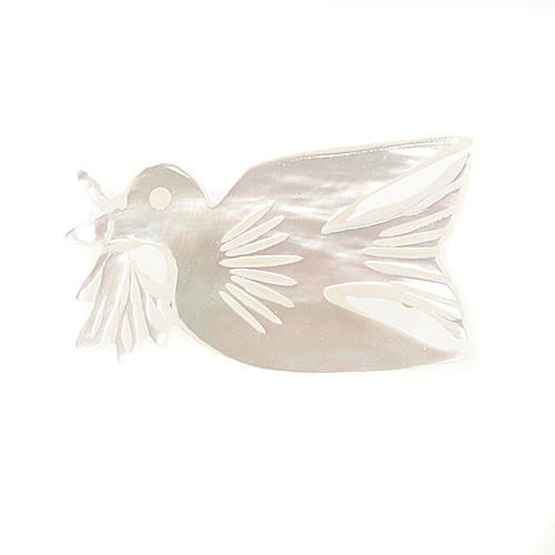 Mother of pearl brooch with dove 1