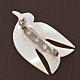 Mother of pearl pin with dove s2
