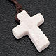 Pendentif Medjugorje pierre blanche s2