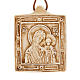 Medaille Gottesmutter mit Kind aus Stein Bethleem s1