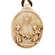 Médaille ronde Nativité pierre Bethléem s1
