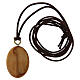 Pendentif ovale bois d'olivier Vierge du Ferruzzi s2