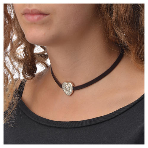 love heart choker necklace by junk jewels 