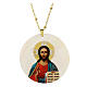 Pendant Pantocrator natural mother-of-pearl s1