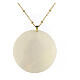 Pendant White Lily natural mother-of-pearl s2
